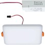 Paulmann LED-Einbaupanel Veluna, eckig, 8,5W, warmweiß, mit Trafo. Einbaustrahler für Bad und Wohnraum.