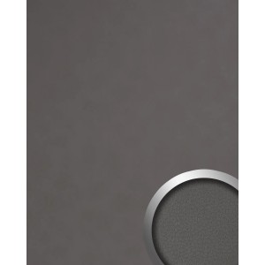 Graues WALLFACE Dekorpaneel in Lederoptik, 260x100 cm, für Wandverkleidung.