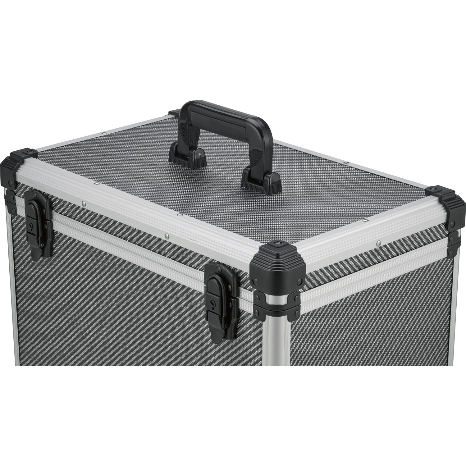 LUX Aluminium Werkzeugkoffer: Robuster Aufbewahrungskoffer mit Tragegriff und Schlössern.