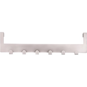 Siro Türgarderobe aus Metall in Nickel Matt mit 6 Haken, Länge 375 mm.