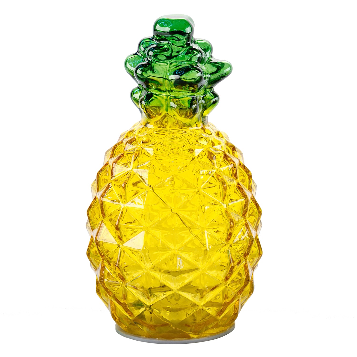 FlowerPower Deko Ananas Pinya mit LED 9,5 cm x 17 cm Gelb-Grün günstig online kaufen