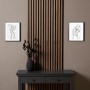 Homestyle4u Akustikpaneel Holz 60x60 cm Braun Wallnuss Wandpaneele Paneele_2