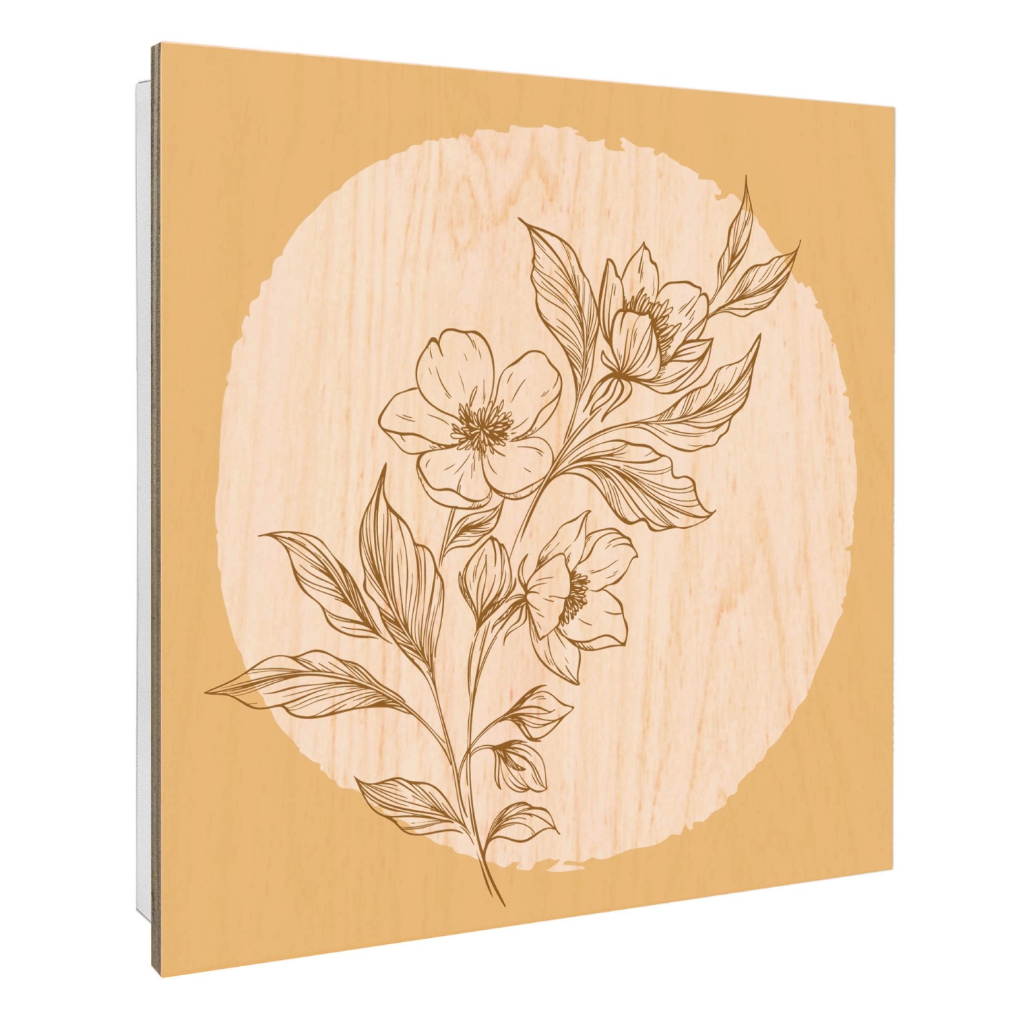 Banjado Großer Schlüsselbox Holz 30x30cm Weiß Scharnier Rechts 50 Haken Sch günstig online kaufen