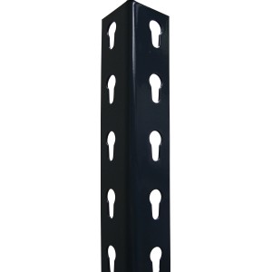 Winkelprofil, 200 cm, für Baukasten-Stecksystem Regale. Metallprofil mit Lochsystem.