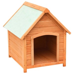 vidaXL Hundehütte Kiefernholz & Tannenholz Massiv 72x85x82 cm 170639