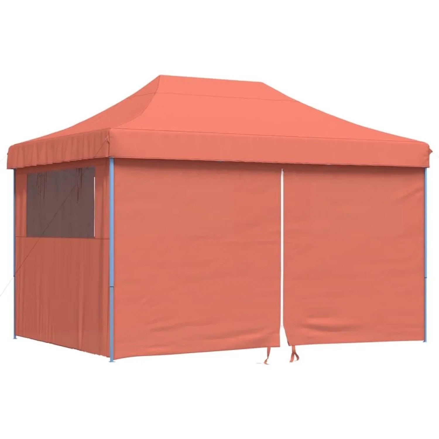 vidaXL Partyzelt Faltbar Pop-Up mit 4 Seitenteilen Terrakottarot 4005029