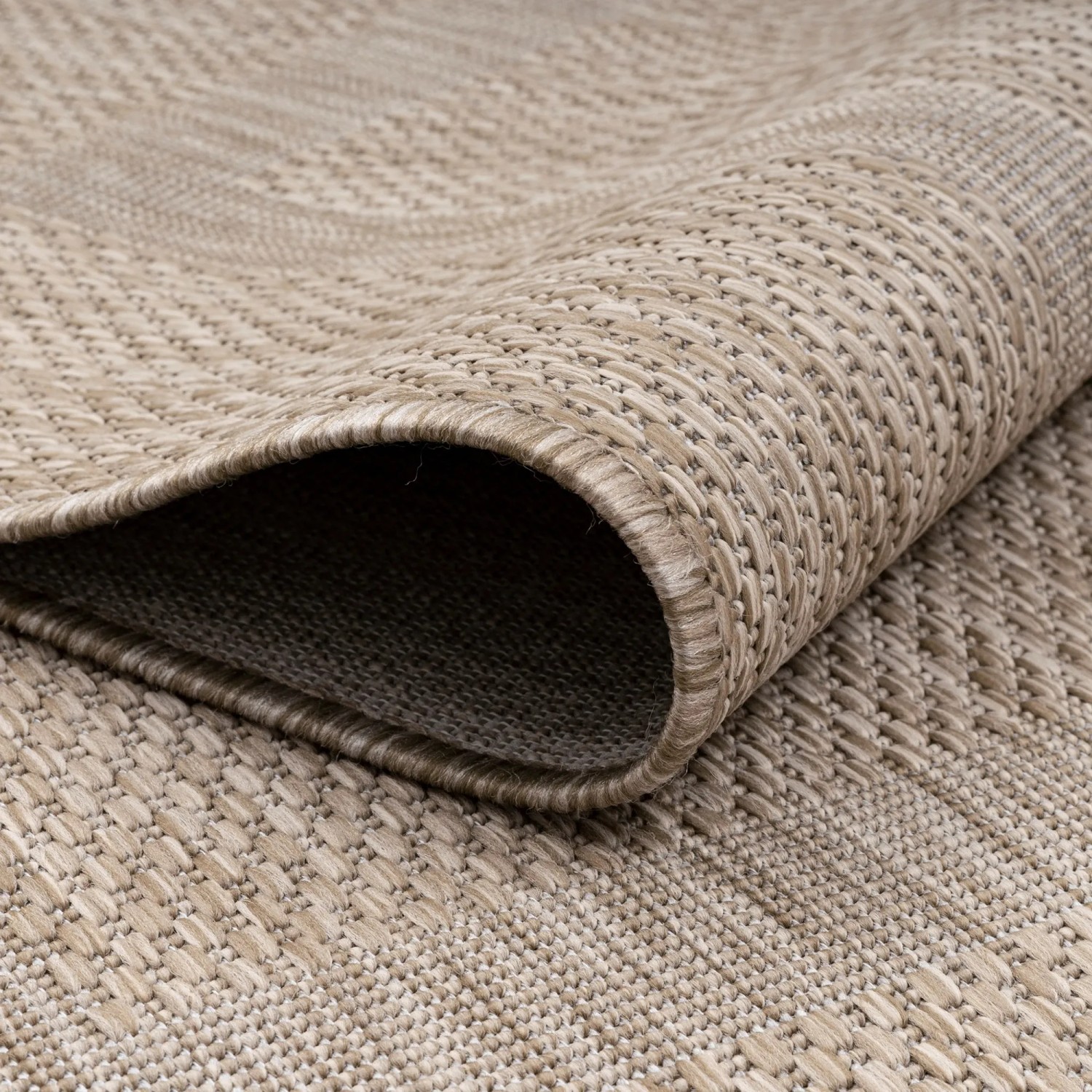 Beiger Ayyildiz In- & Outdoor-Teppich Relax, 80x150 cm, in Sisaloptik, Detailansicht.
