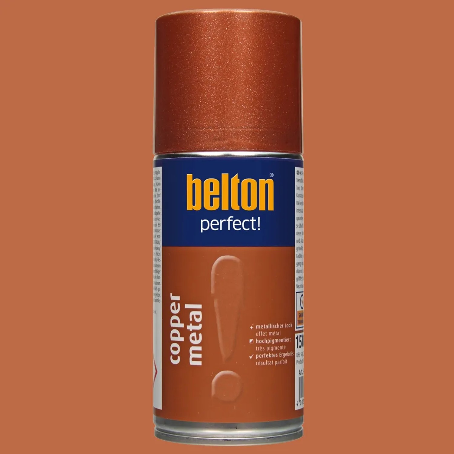 belton Buntlack Perfect Copper Metal, seidenmatt, 150ml Dose.