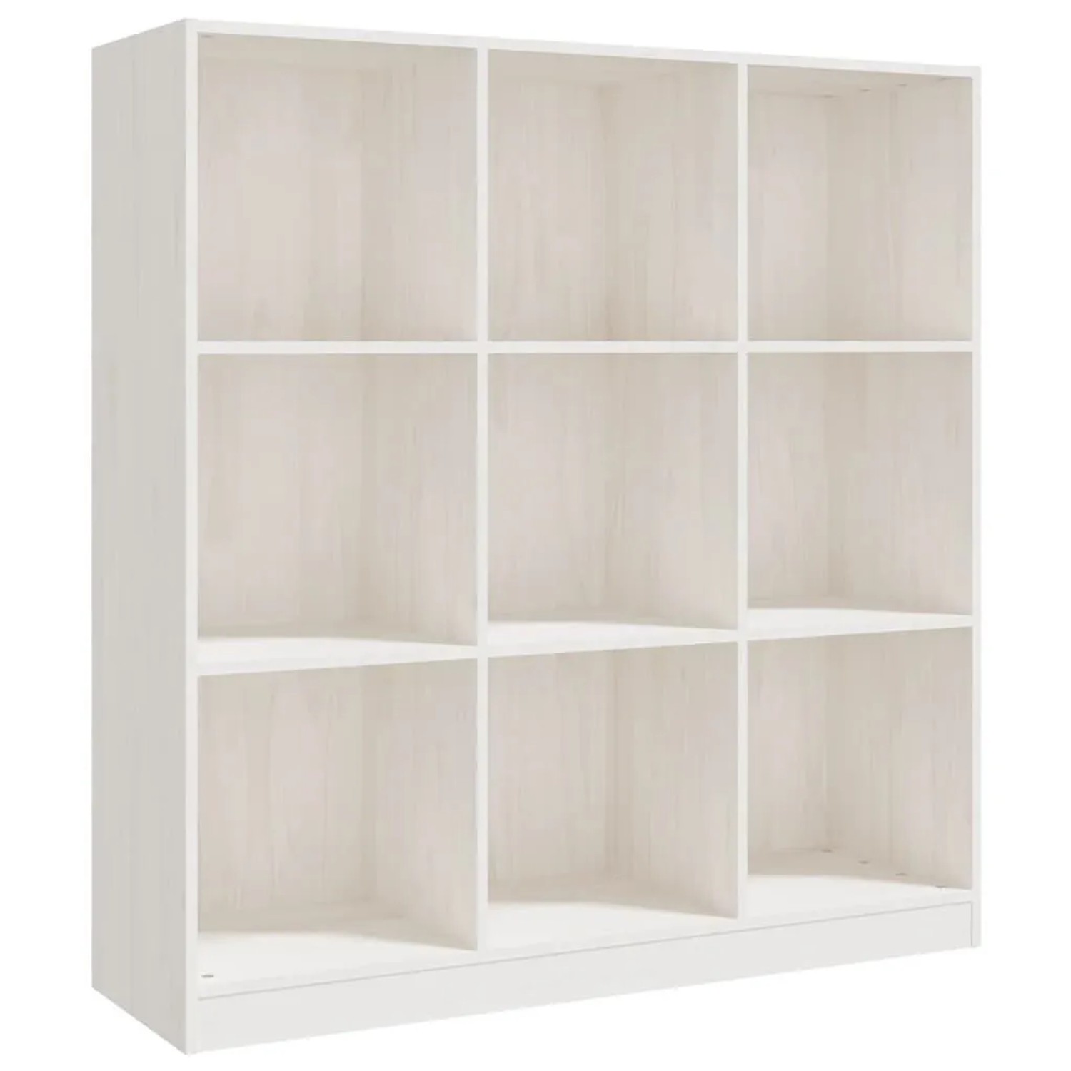 vidaXL Bücherregal/Raumteiler Weiß 104x33,5x110 cm Massivholz Kiefer 809973 günstig online kaufen