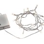 Konstsmide LED Lichterkette mit 20 warmweißen LEDs und weißem Kabel für Innen und Außen.