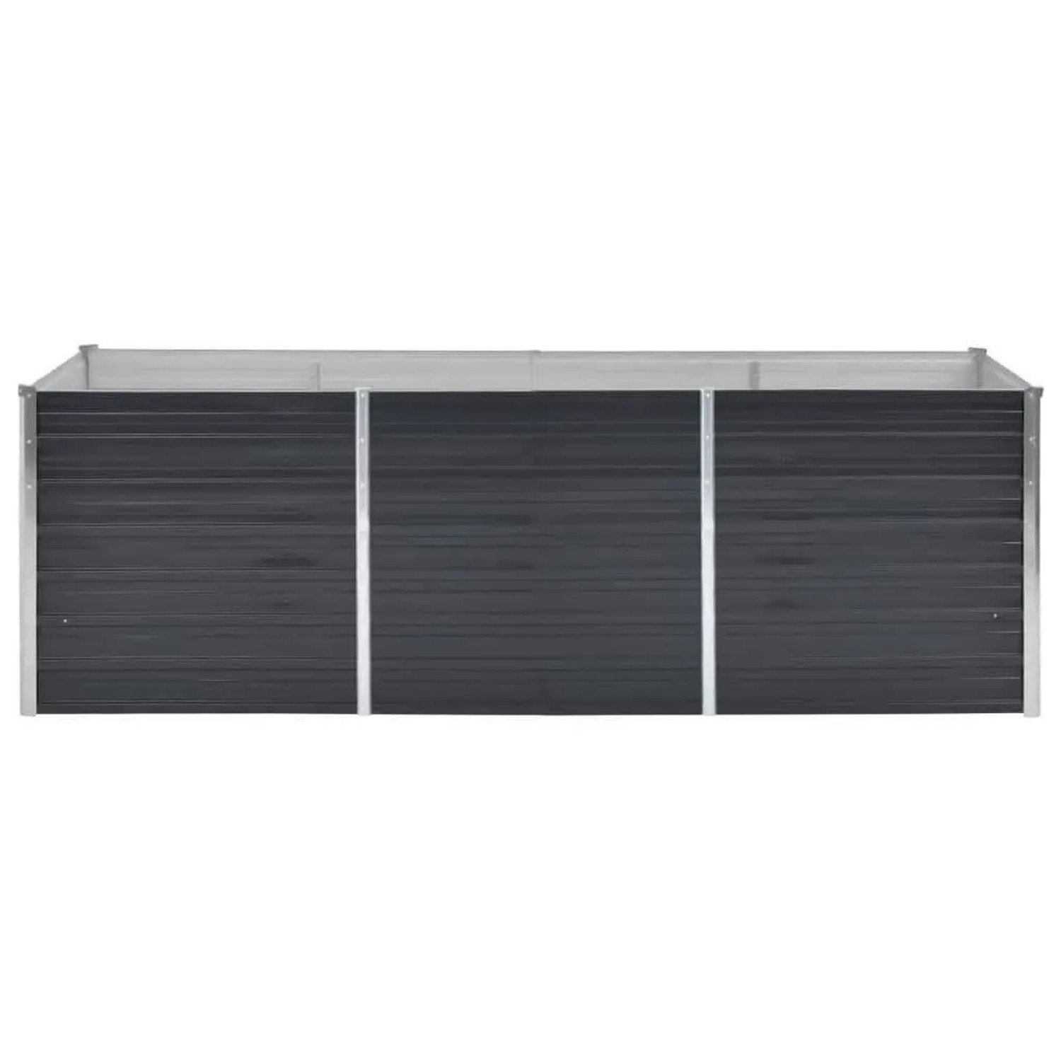 vidaXL Garten-Hochbeet Anthrazit 240 x 80 x 77 cm Verzinkter Stahl 45726_4