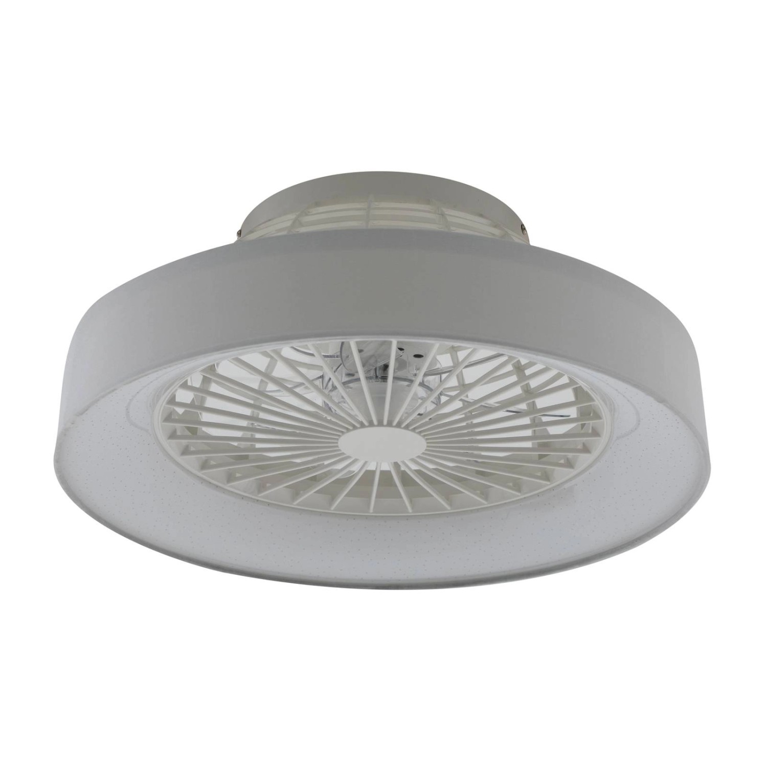 Lindby LED Deckenventilator mit Lampe Mace 10022137 Dimmbar Leselampe Moder günstig online kaufen