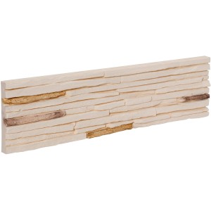 Stegu Verblender Venezia Natur Hell, Gips-Verblender für Innen, helle Steinoptik.