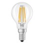 Osram LED-Leuchtmittel E14 Tropfenform, 3,4W, neutralweiß, klare Glasbirne.