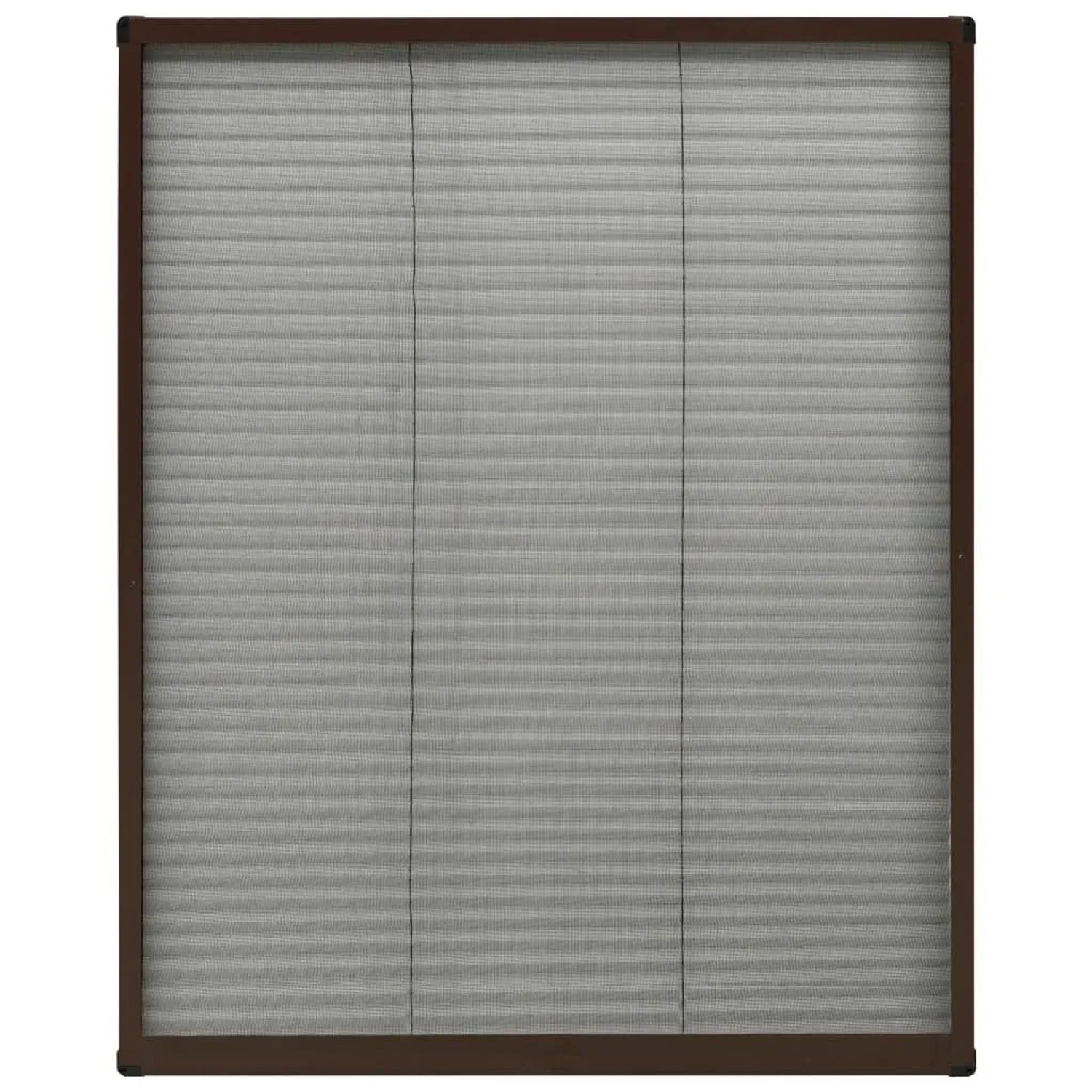 vidaXL Insektenschutz-Plissee für Fenster Aluminium Braun 60x80 cm 148653