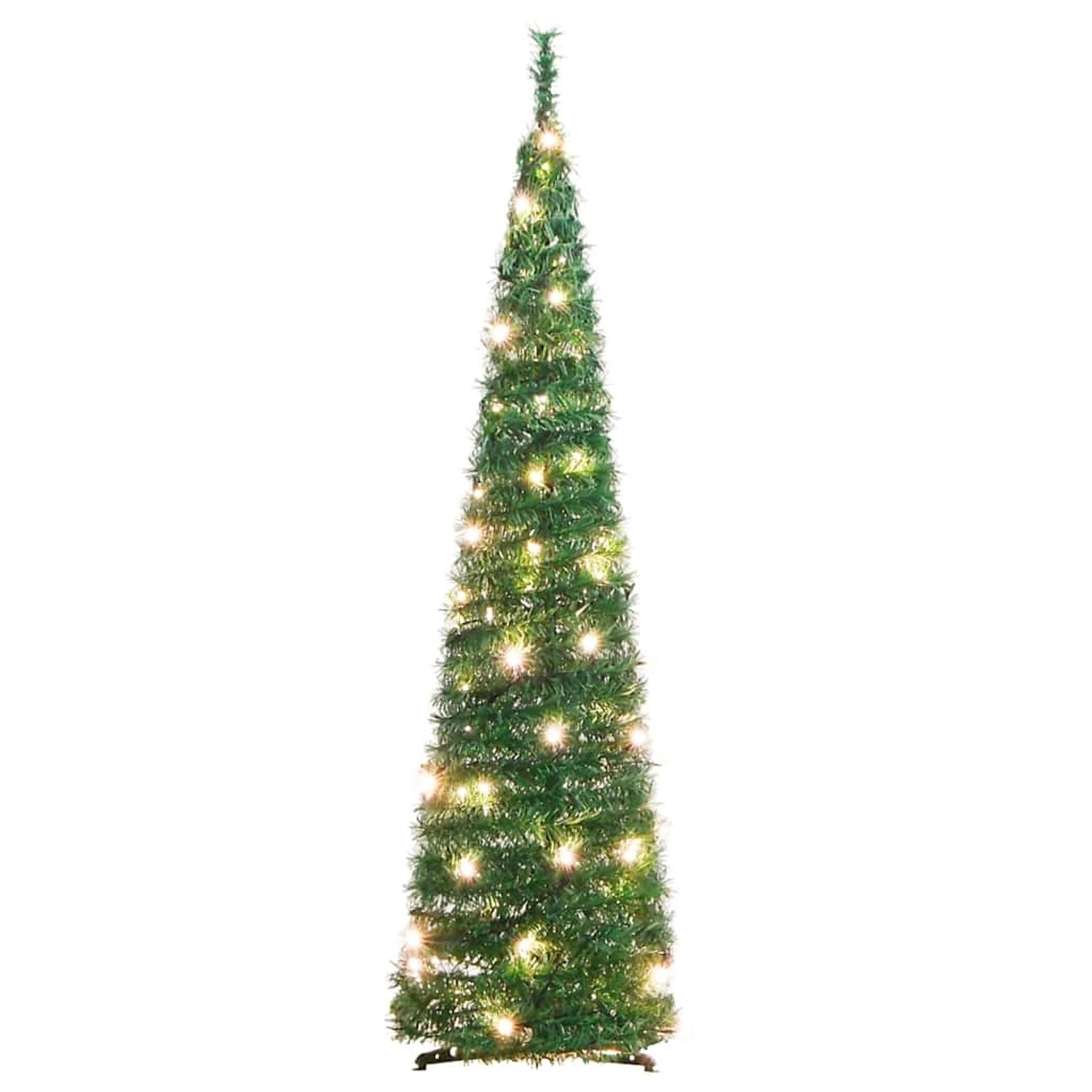 vidaXL Pop-Up-Weihnachtsbaum Künstlich 50 LEDs Grün 120 cm 357751