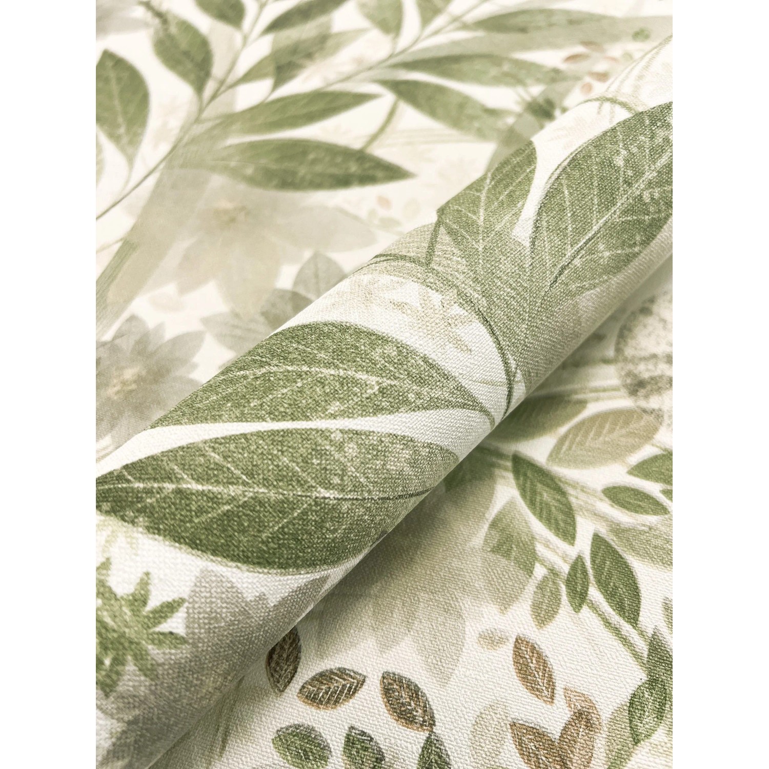 Newroom Vliestapete Amelle Hellgrün Blumen Natur Strukturiert FSC® günstig online kaufen