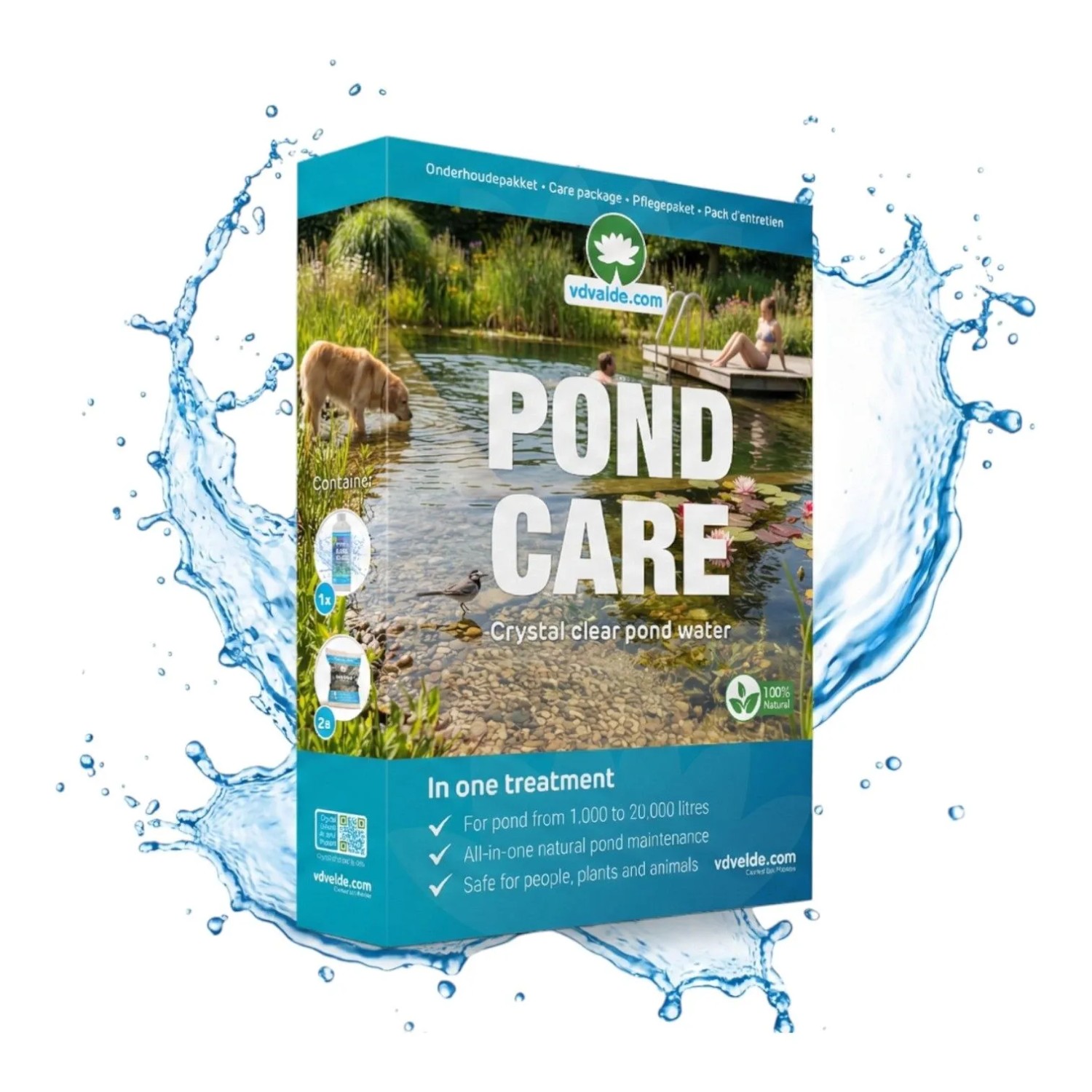 Vdvelde Pond Care   Teichpflegeset Bis 20.000L   Gegen Algen Schlamm & Trübung