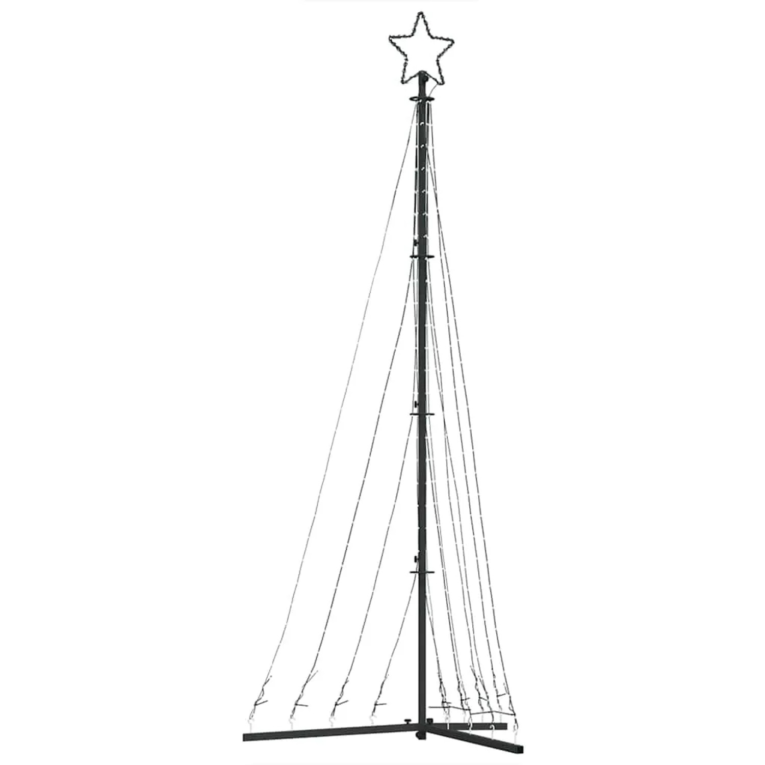 vidaXL LED Weihnachtsbaum 447 LEDs Blau 249 cm 4016434