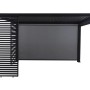 MWH Lamellenwand 93cm anthrazit, feststehend, in Pergola integriert. Bietet Privatsphäre. Mit dunklem Sichtschutzrollo.