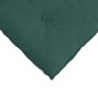Dunkelgrünes vidaXL Rückenkissen (100x50 cm) aus Cordstoff.