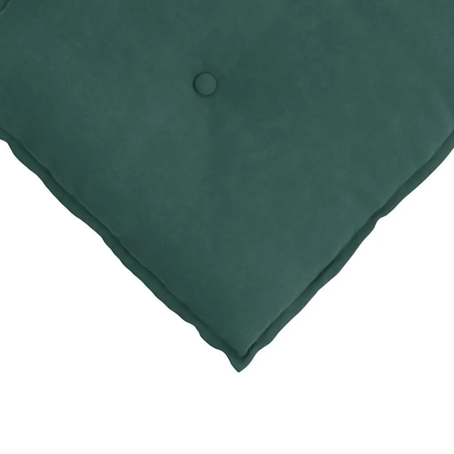Dunkelgrünes vidaXL Rückenkissen (100x50 cm) aus Cordstoff.