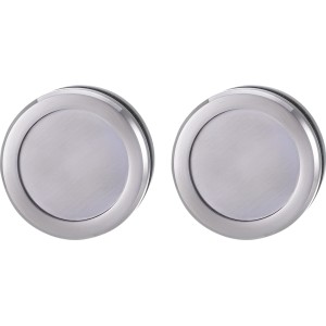 Novadoors Griffmuschel 491 in Edelstahloptik für Glastüren, 2er-Set.