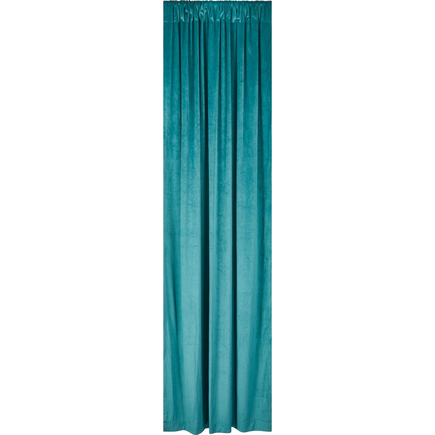 Türkiser Ösenschal, 2er Set, 280x140 cm. Fenstervorhang für Wohnraum.