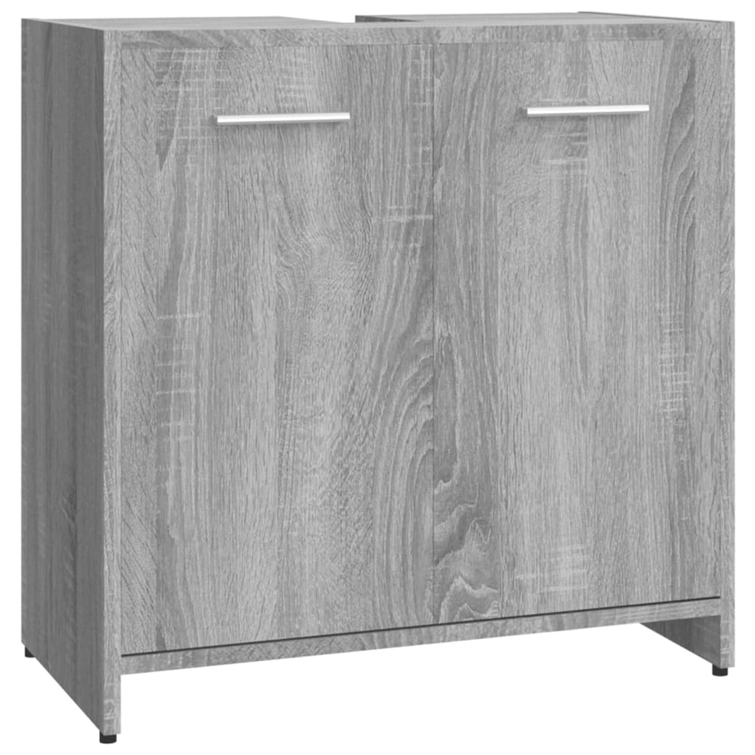 vidaXL Badezimmerschrank Grau Sonoma 60x33x60 cm Holzwerkstoff