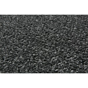 Detailaufnahme: Dunkelgrauer Andiamo Teppich Jerez, moderner Kurzflor-Teppich für Wohnräume.