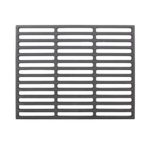 Rechteckiger, emaillierter TRUTZHOLM Grillrost aus Gusseisen, 38x29 cm, für Grillutensilien.