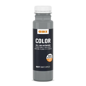 OBI Color Voll- und Abtönfarbe in Grau, 250ml Flasche.
