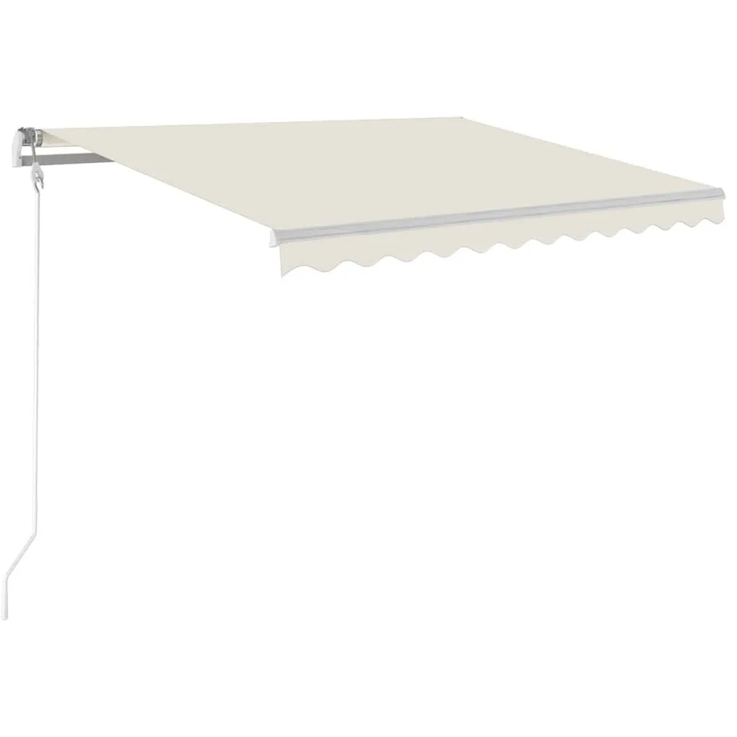 vidaXL Automatische Markise mit LED & Windsensor 300x250 cm Creme 3068872