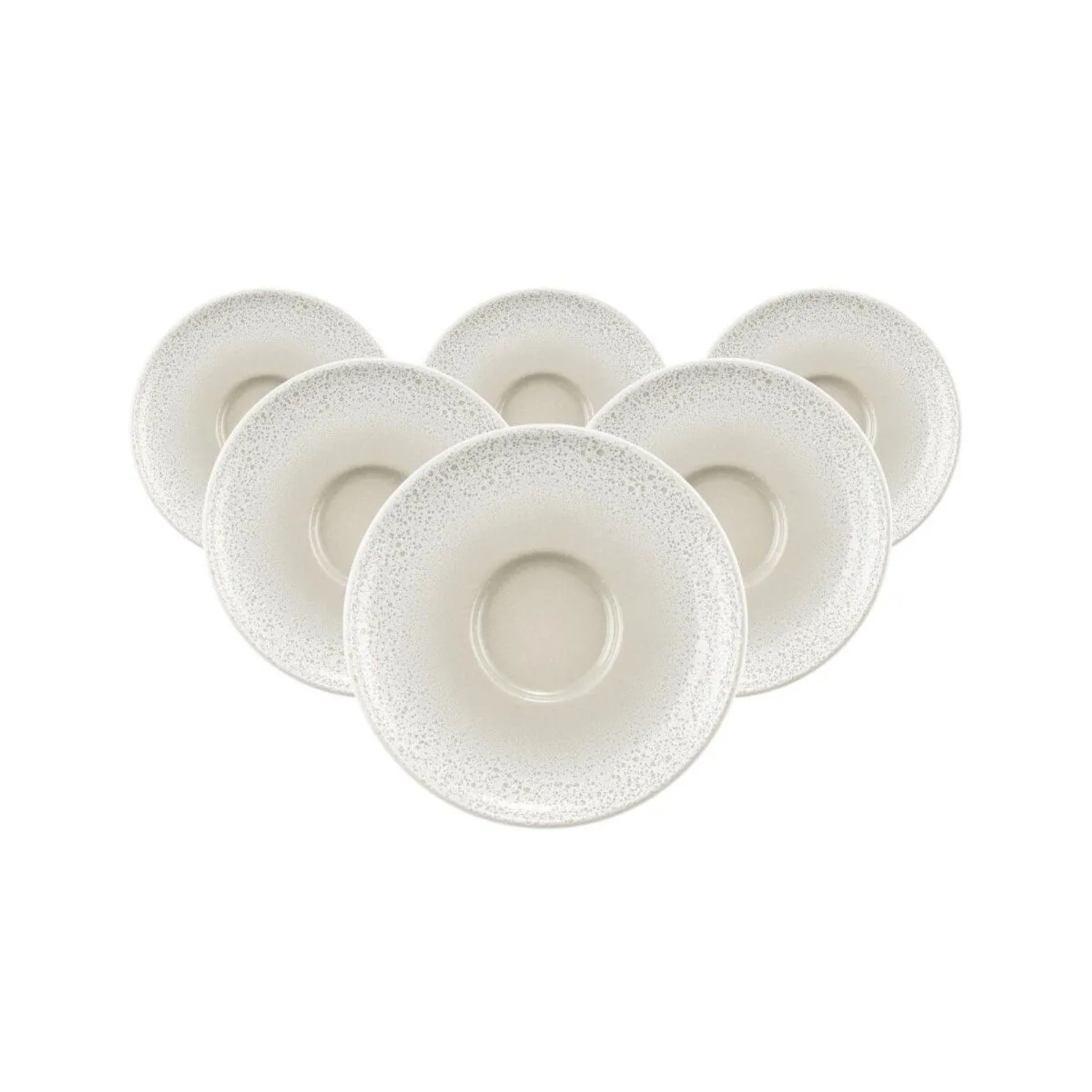 Seltmann Weiden Sento Home Espressountertasse 12 cm 6er Set Aura Cream