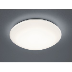 Weiße Trio LED-Deckenleuchte Pollux, Ø 37 cm, mit Bewegungssensor.
