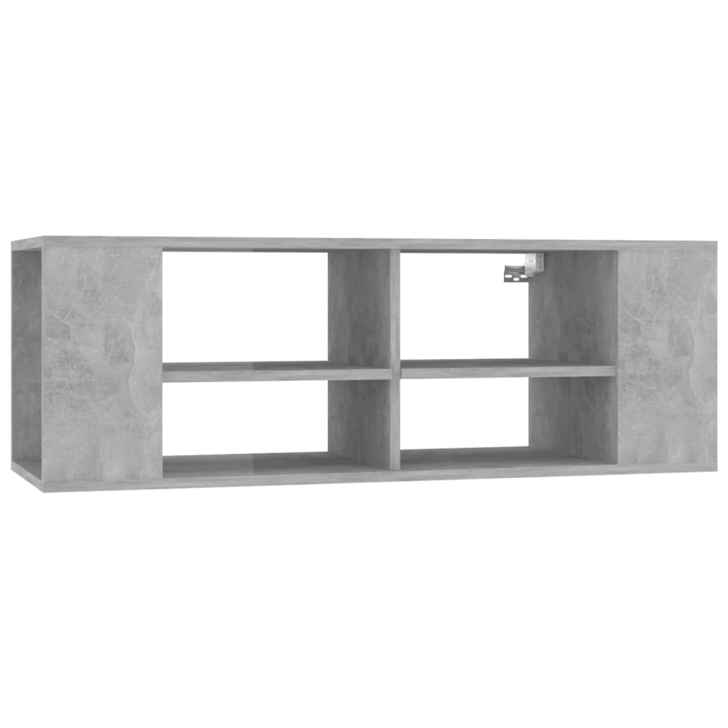 vidaXL TV-Wandschrank Betongrau 102x35x35 cm Holzwerkstoff 806242