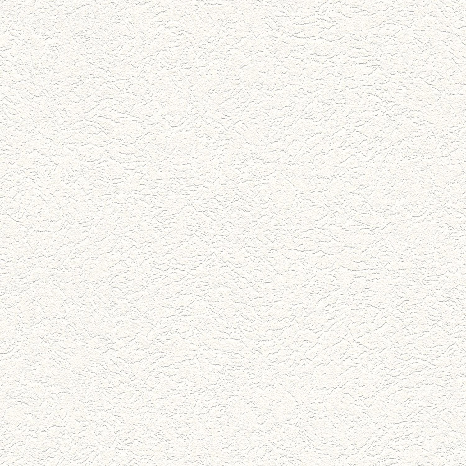 Weiße, matte Uni-Tapete von PROFHOME mit leichter Struktur. Dekorative Vliestapete für Wohnräume.