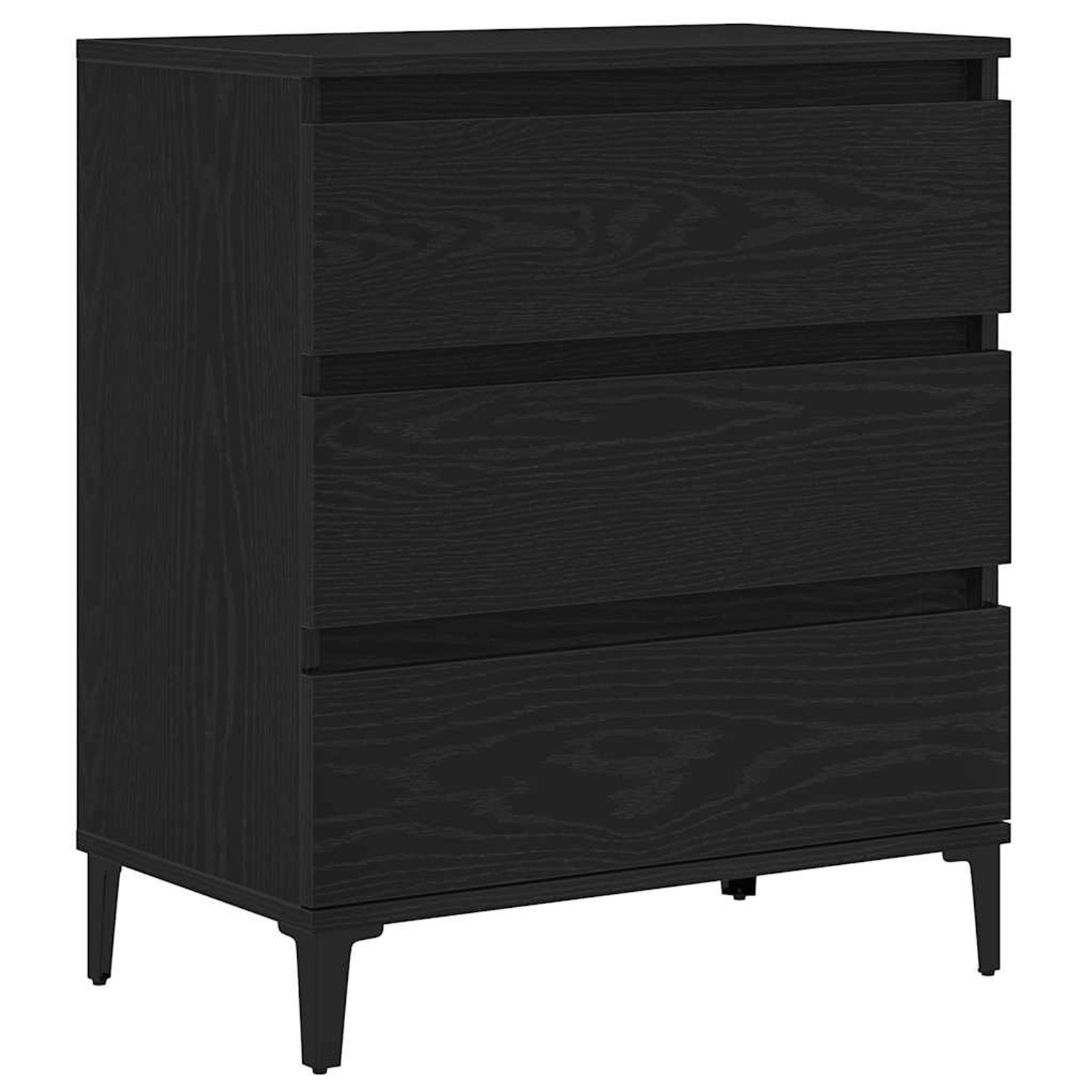 vidaXL Sideboard Schwarze Eiche 60 x 35 x 70 cm Holzwerkstoff 862596 günstig online kaufen