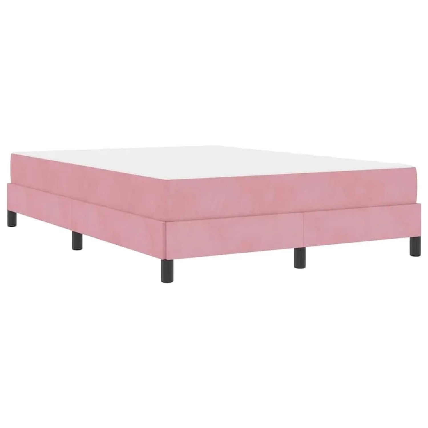 vidaXL Boxspringbett mit Matratze Rosa 160 x 200 cm Stoff 3398706 günstig online kaufen