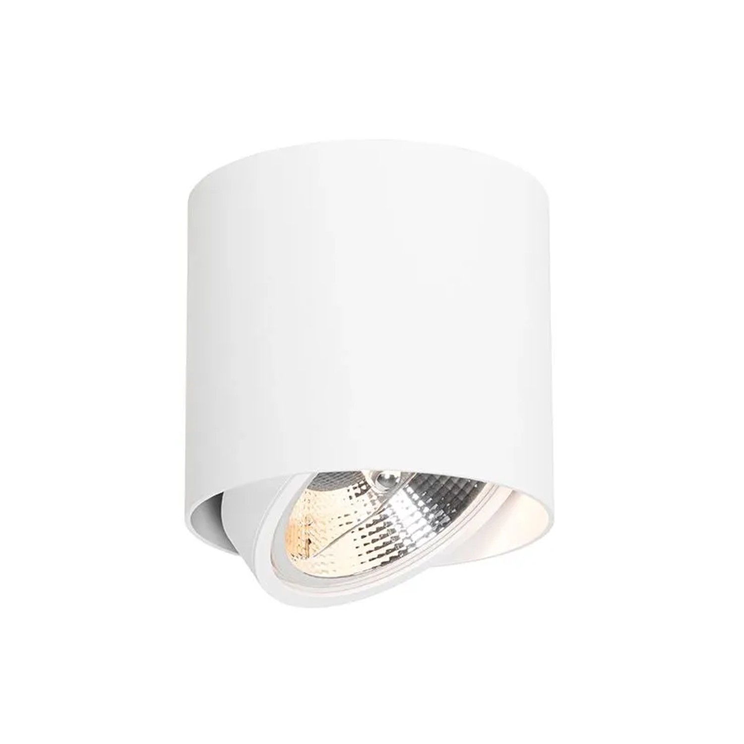 QAZQA Design Aufbaustrahler Weiß GU10 111mm Impact_7