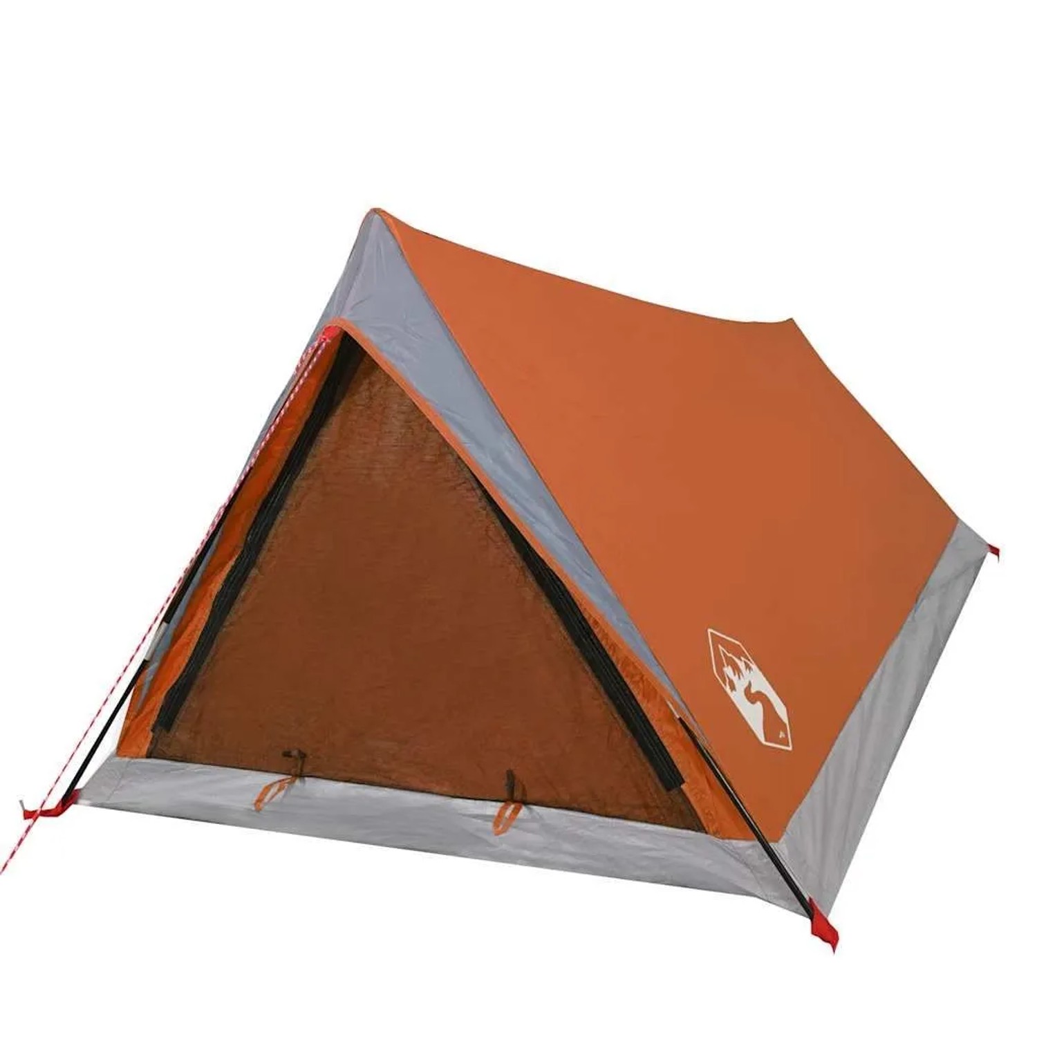 vidaXL Campingzelt 2 Personen Grau und Orange Wasserfest 94364 günstig online kaufen