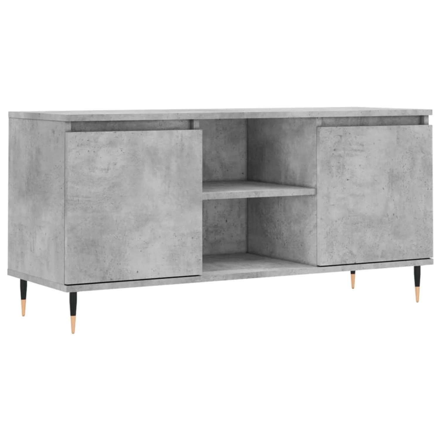 VidaXL TV-Schrank Betongrau 104x35x50 cm Holzwerkstoff  Modell 2 günstig online kaufen