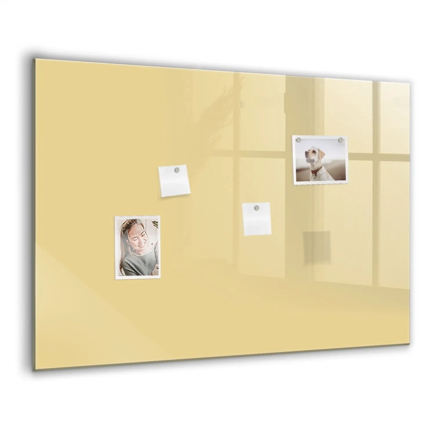 Tulup Magnetische Glastafel Cremefarben 100x70 cm Magnettafel Mit Marker Be günstig online kaufen