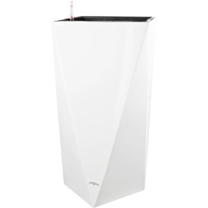 Weißer Pflanzwerk® Prism Pflanzkübel, 80x40x40 cm, für Innen- und Außenbereich.