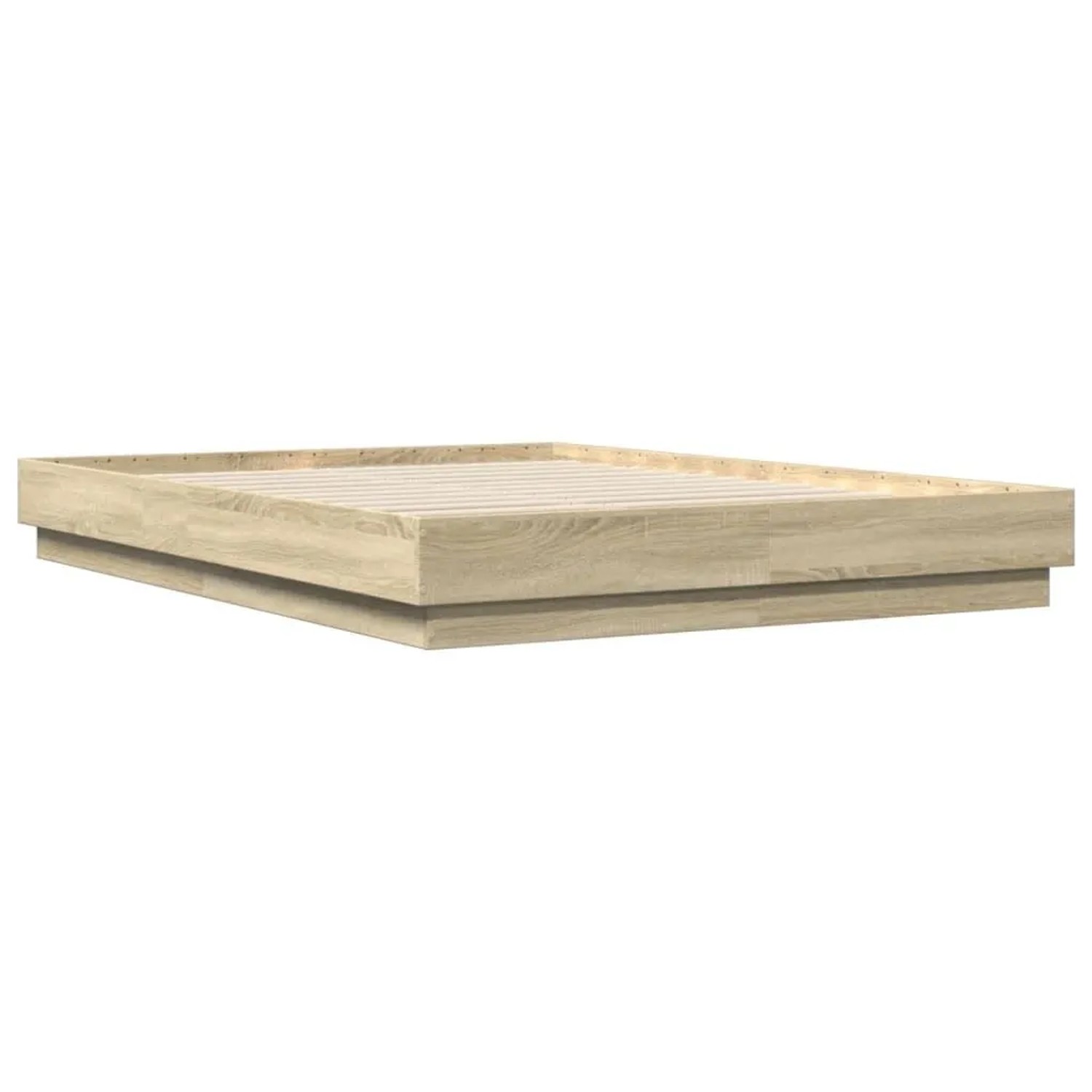 vidaXL Bettgestell Sonoma-Eiche 160x200 cm Holzwerkstoff 3209844 günstig online kaufen