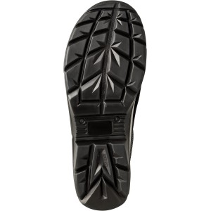 Sohle des Bullstar Sicherheitsstiefel DynamiX S1p, Grau-Schwarz, Größe 39. Rutschfest und robust.