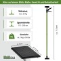 TRUTZHOLM Einhandstütze (2 Stk.): Teleskopierbar, 115-290 cm, 45° neigbar, grüne Stütze mit schwarzer Platte.