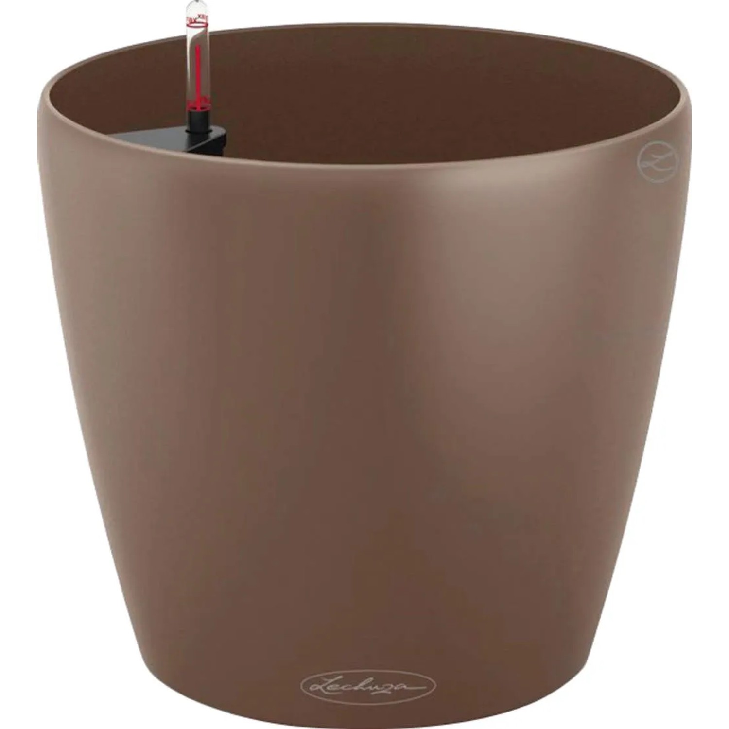 Lechuza Classico Color 43 Pflanzgefäß in Muskat, Ø 43 cm, aus Kunststoff.