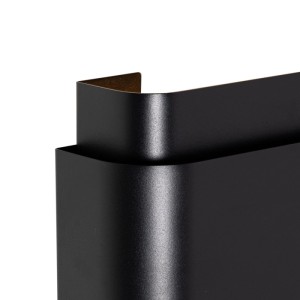 Schwarze, industrielle QAZQA Wandleuchte Coen mit 2 Lampen für Flur und Wohnzimmer.