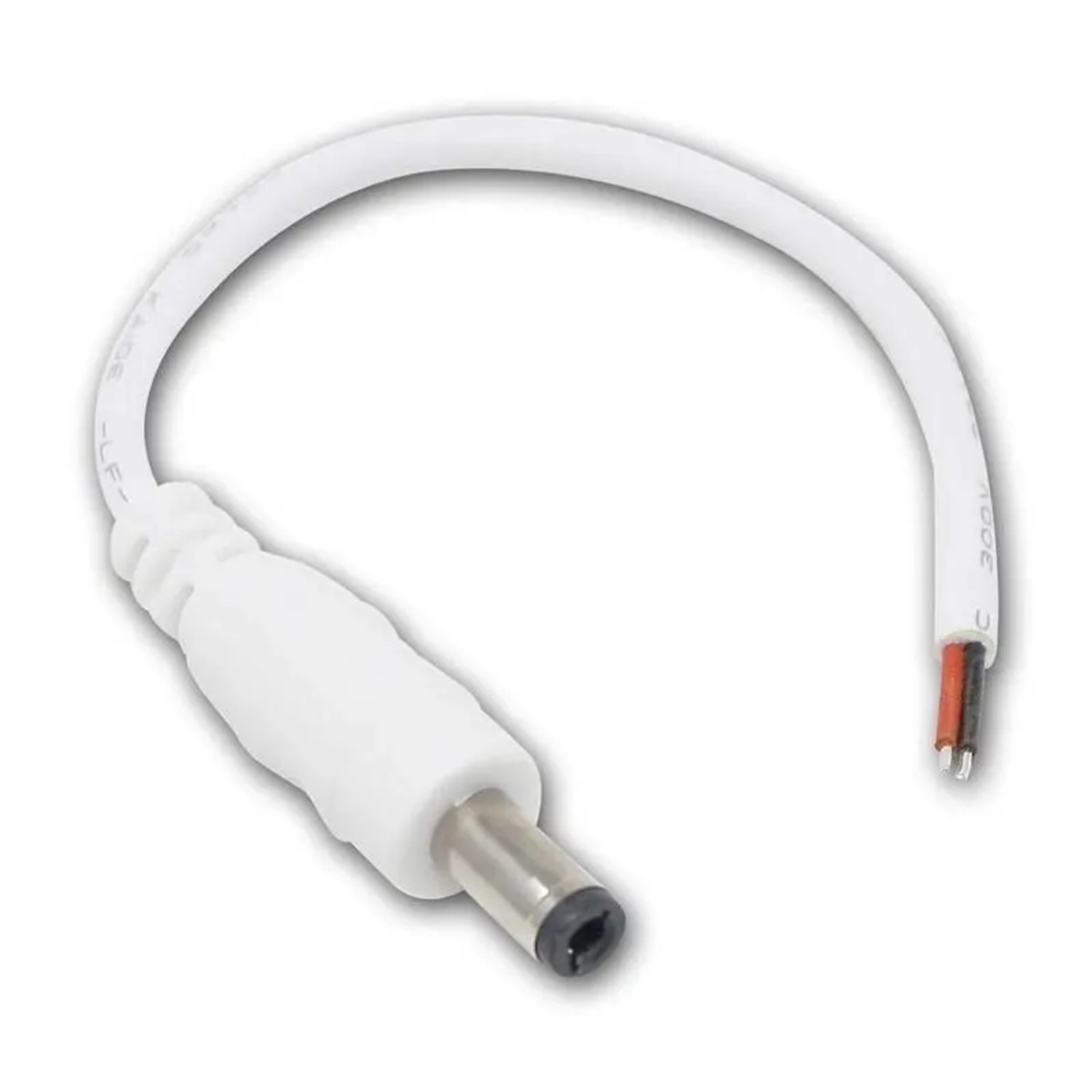 world-trading-net 5er Pack DC-Stecker 55x25mm Weiß 15cm Kabel